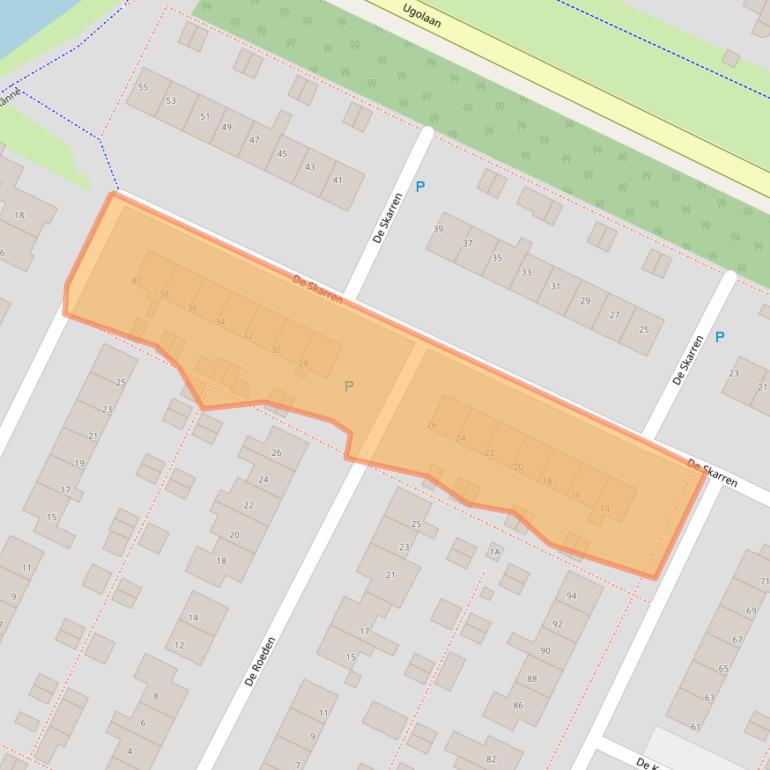 Kaart van postcodegebied 8701ZM.