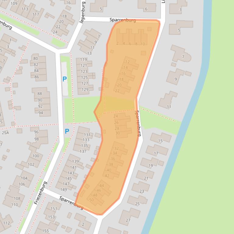 Kaart van postcodegebied 8702AJ.