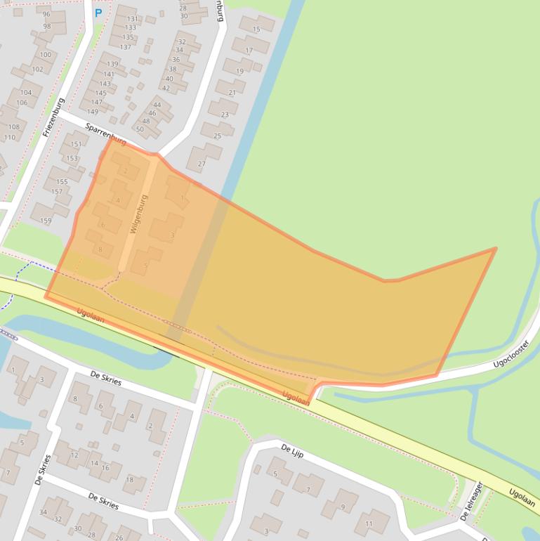 Kaart van postcodegebied 8702AL.