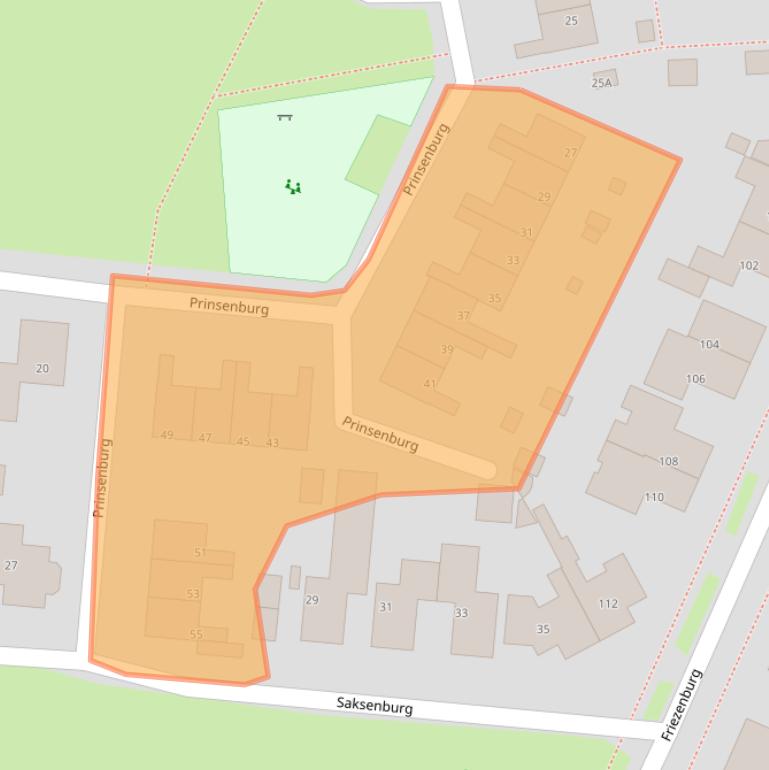 Kaart van postcodegebied 8702AN.