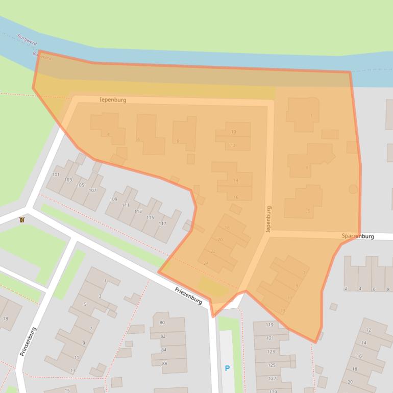 Kaart van postcodegebied 8702AP.