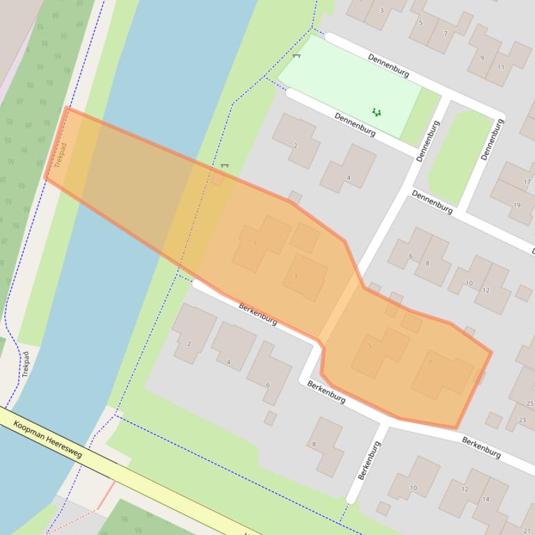 Kaart van postcodegebied 8702BD.