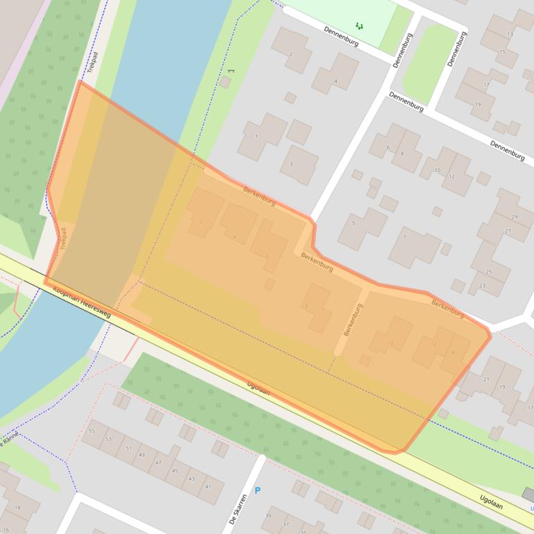 Kaart van postcodegebied 8702BE.