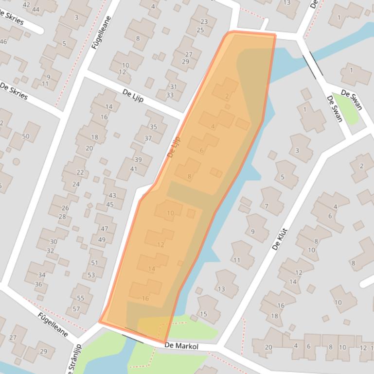 Kaart van postcodegebied 8702CG.