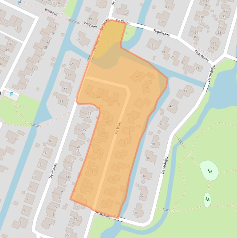 Kaart van postcodegebied 8702CR.