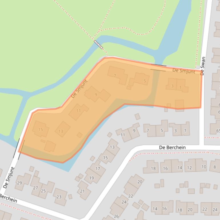 Kaart van postcodegebied 8702DA.