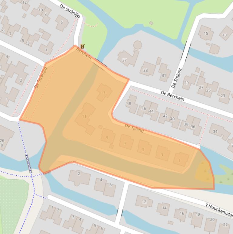 Kaart van postcodegebied 8702DB.