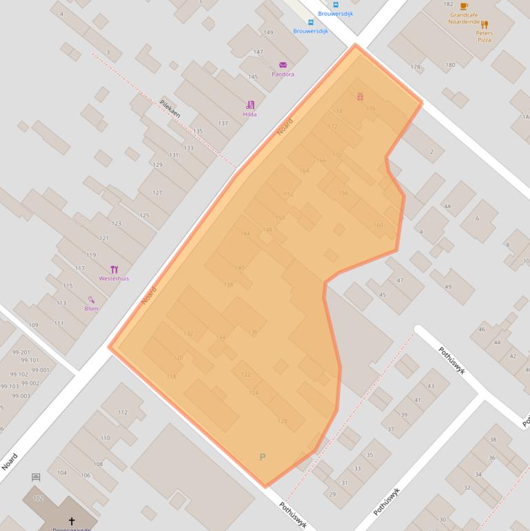 Kaart van postcodegebied 8711AL.