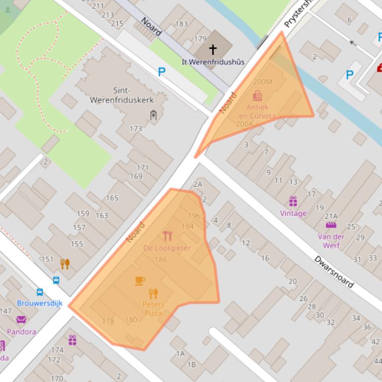 Kaart van postcodegebied 8711AM.