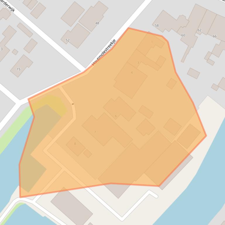 Kaart van postcodegebied 8711AV.