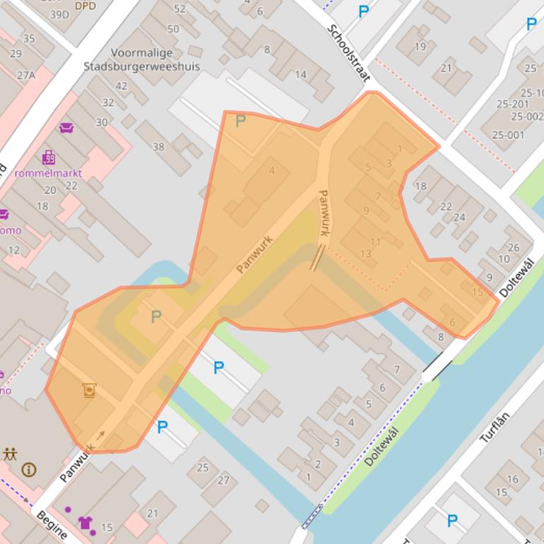 Kaart van postcodegebied 8711BE.