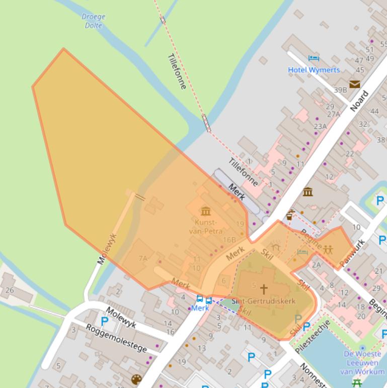 Kaart van postcodegebied 8711CL.