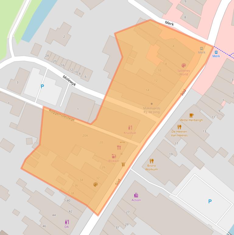 Kaart van postcodegebied 8711CV.