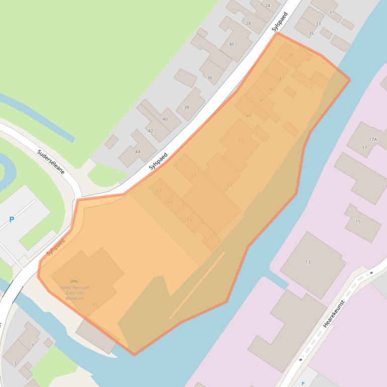 Kaart van postcodegebied 8711EC.