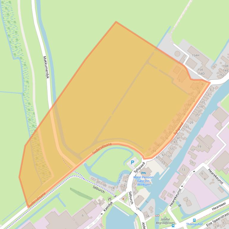 Kaart van postcodegebied 8711ED.