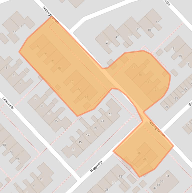 Kaart van postcodegebied 8711EK.