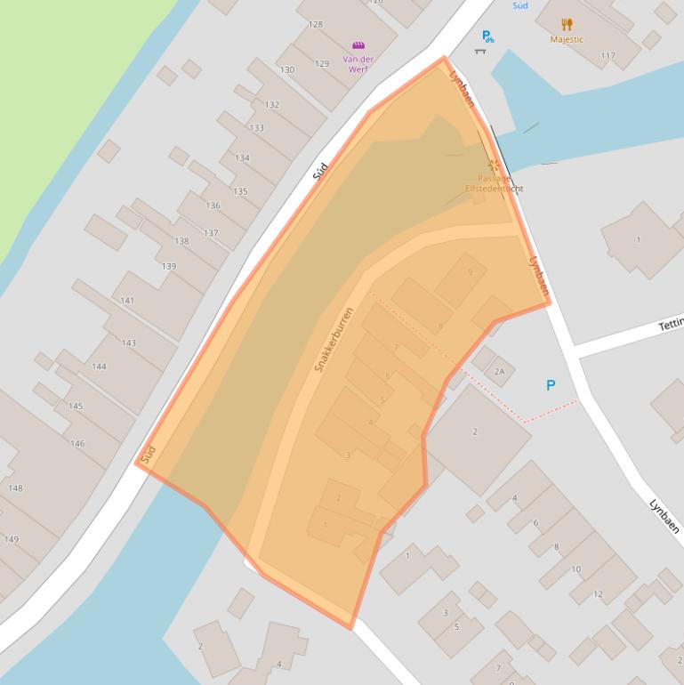 Kaart van postcodegebied 8711EV.