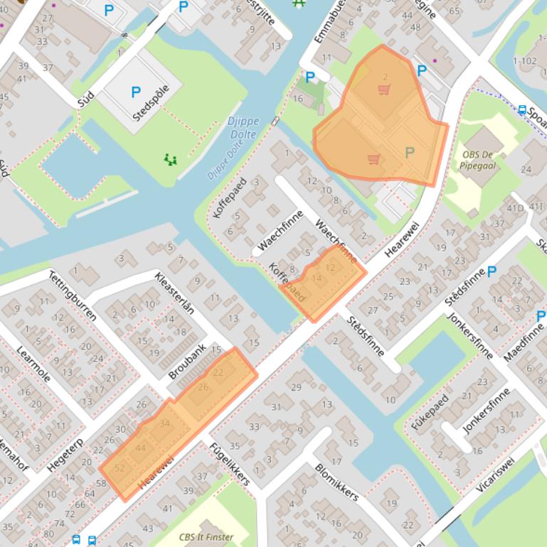 Kaart van postcodegebied 8711GD.