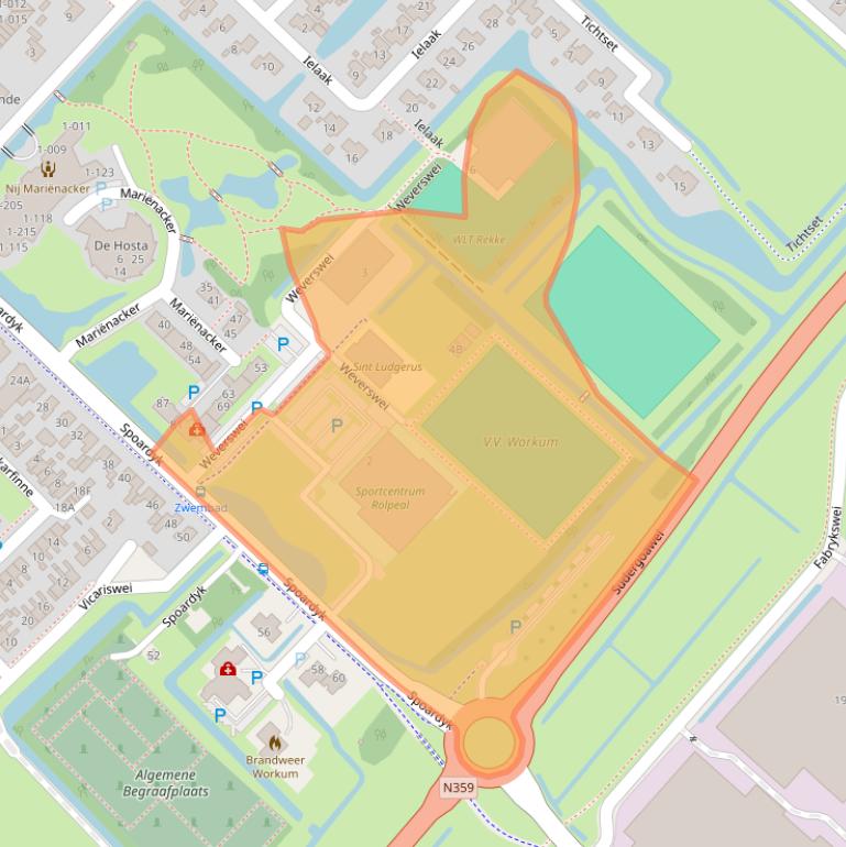 Kaart van postcodegebied 8711GP.