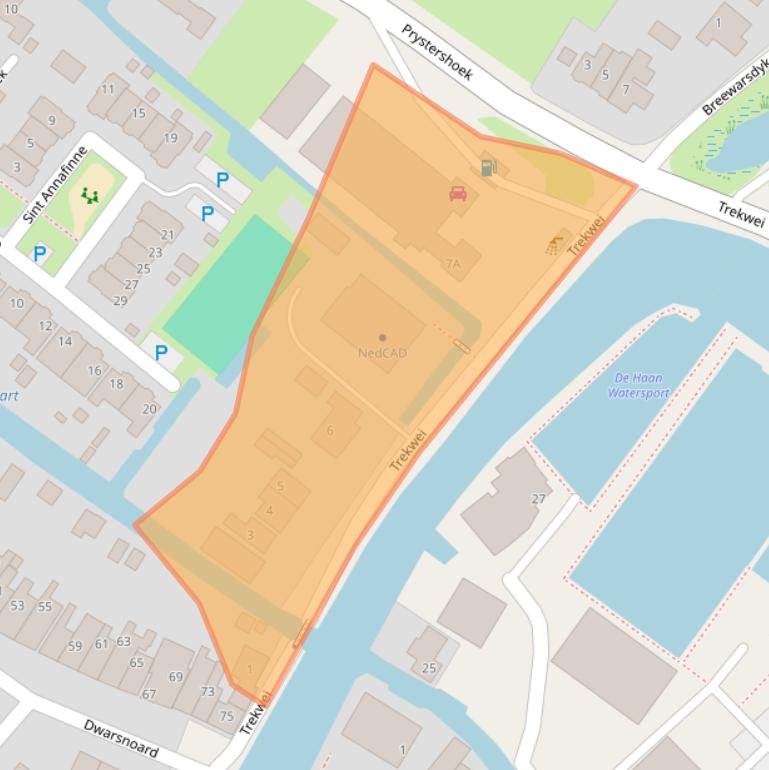 Kaart van postcodegebied 8711GR.