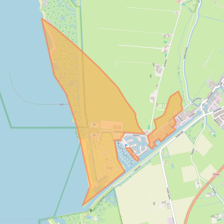 Kaart van postcodegebied 8711GX.