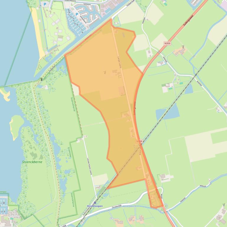 Kaart van postcodegebied 8711HK.