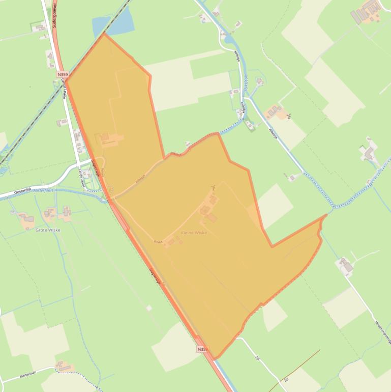 Kaart van postcodegebied 8711HM.