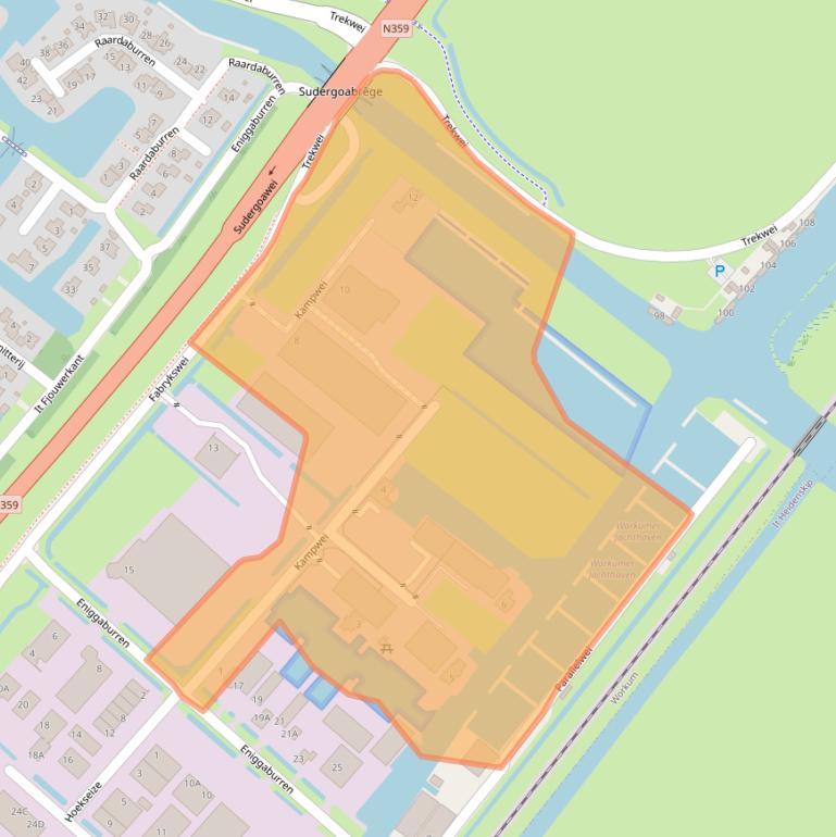 Kaart van postcodegebied 8711HN.