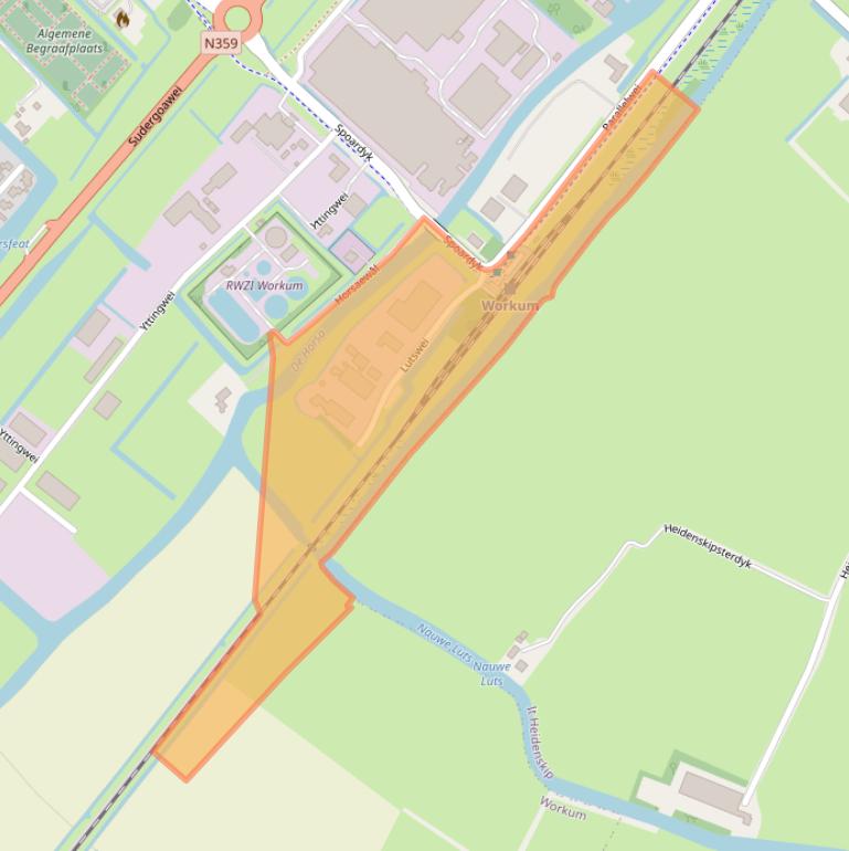 Kaart van postcodegebied 8711JG.