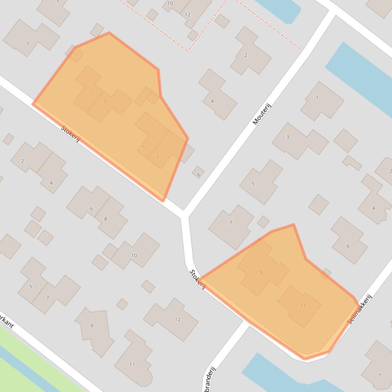 Kaart van postcodegebied 8711KE.