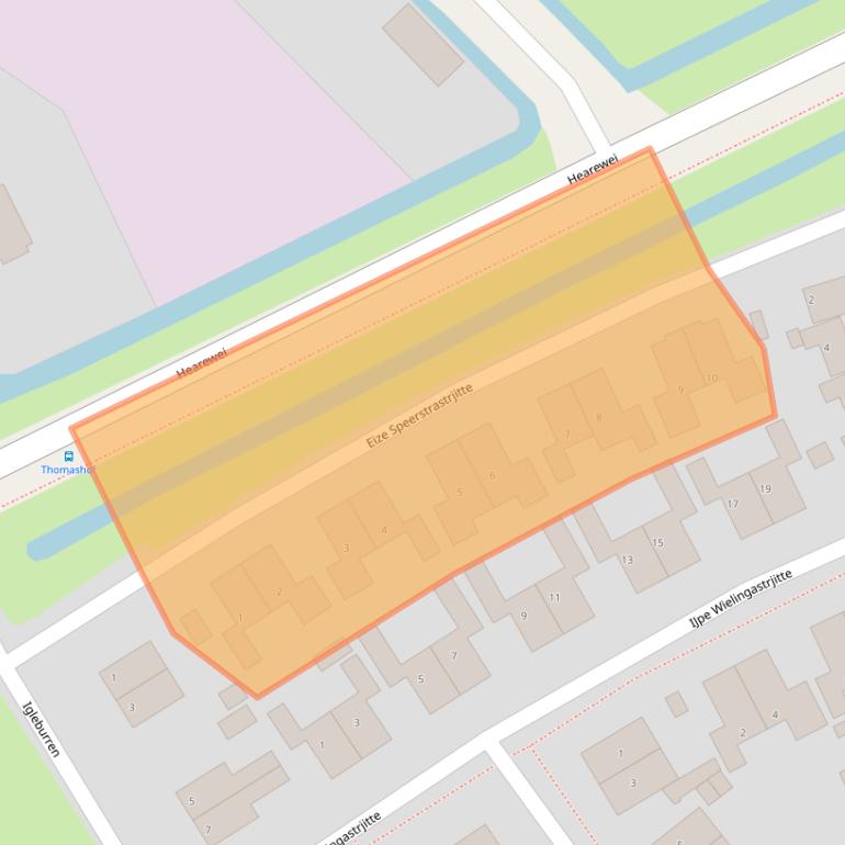 Kaart van postcodegebied 8711LB.
