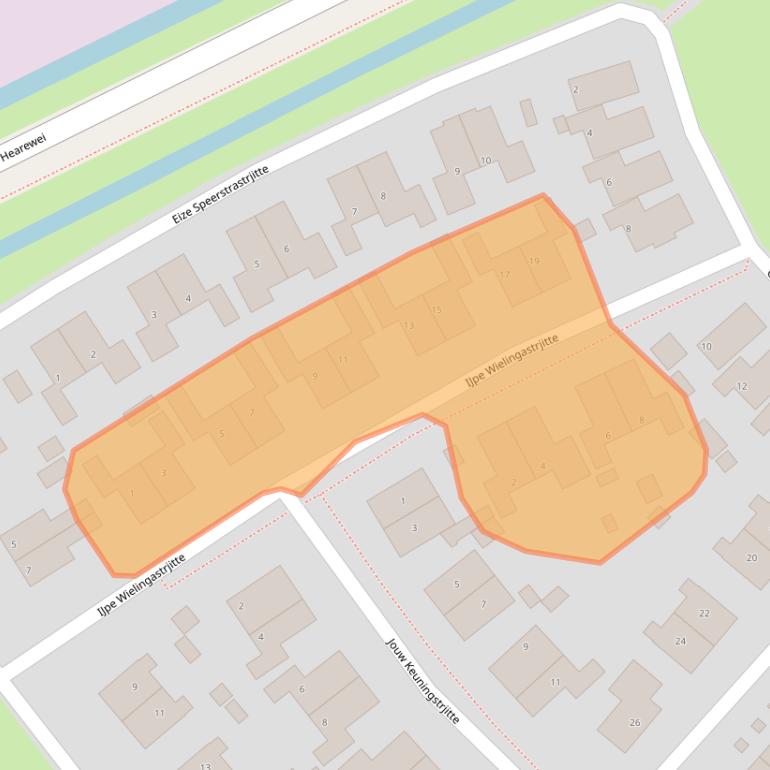 Kaart van postcodegebied 8711LR.