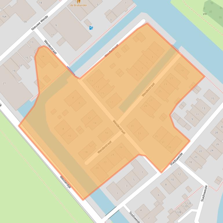 Kaart van postcodegebied 8713JG.