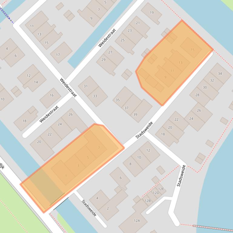 Kaart van postcodegebied 8713JH.