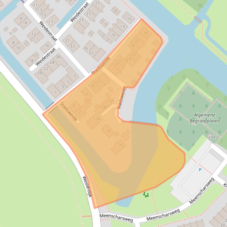 Kaart van postcodegebied 8713JJ.