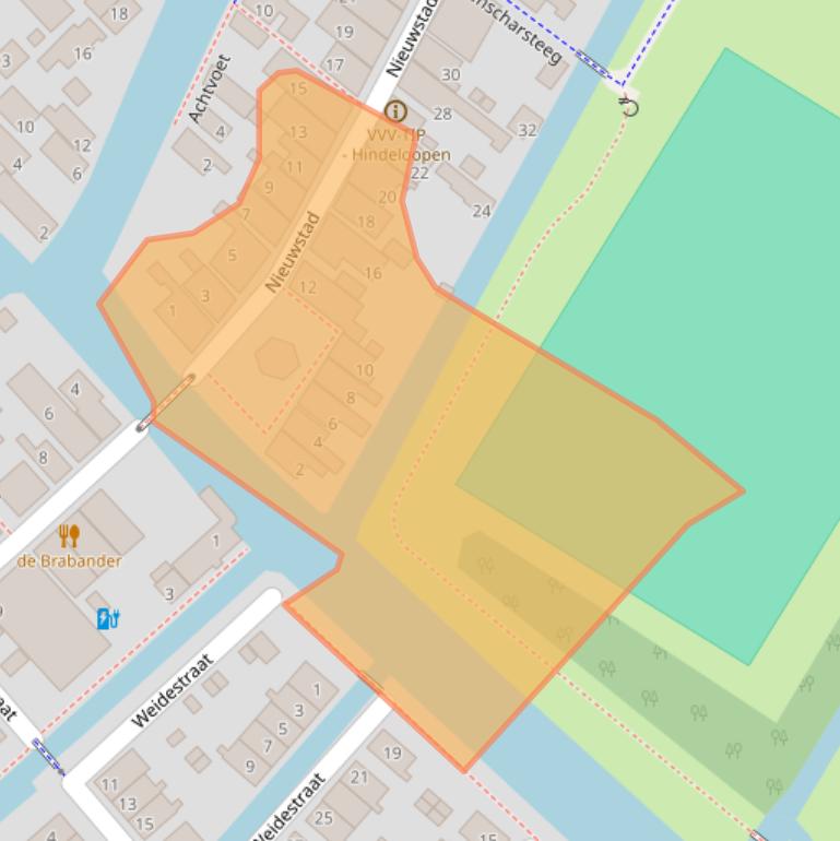 Kaart van postcodegebied 8713JK.