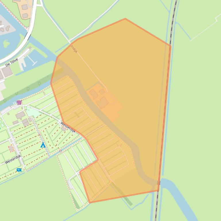 Kaart van postcodegebied 8713JV.