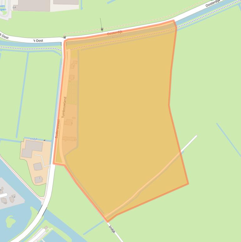 Kaart van postcodegebied 8713JW.