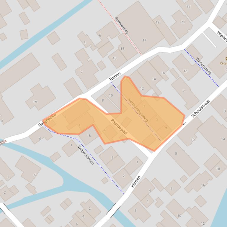 Kaart van postcodegebied 8713KR.