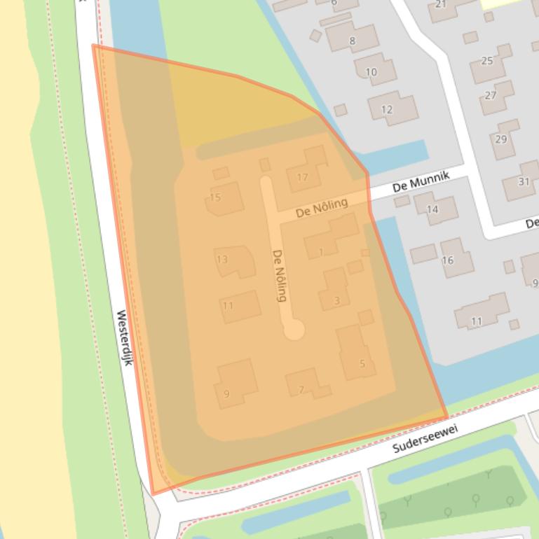 Kaart van postcodegebied 8713LN.