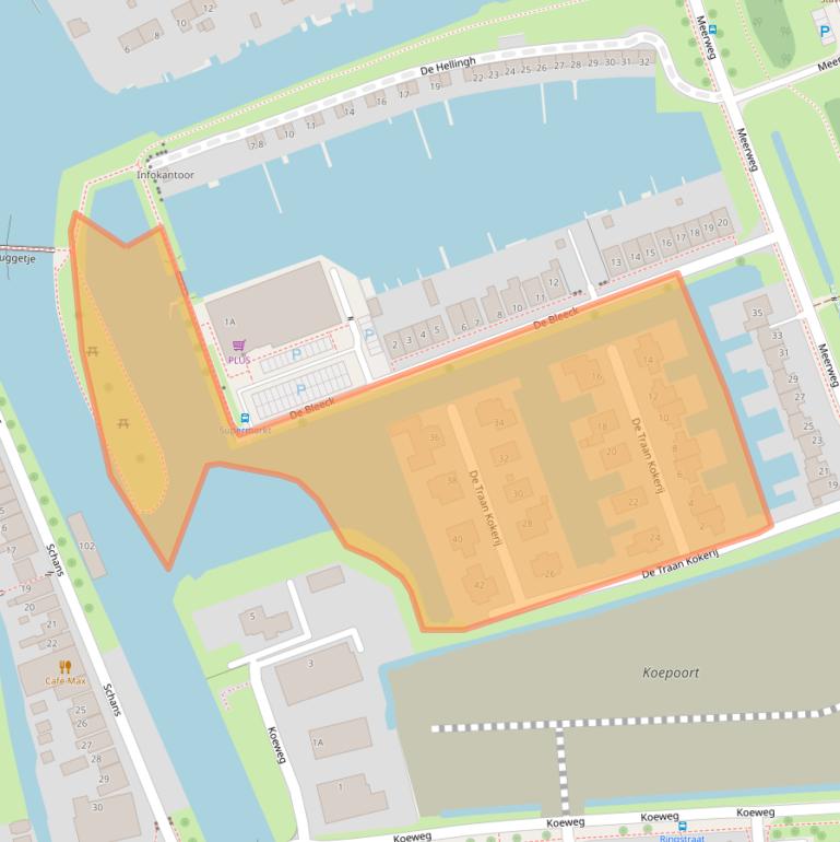 Kaart van postcodegebied 8715EH.