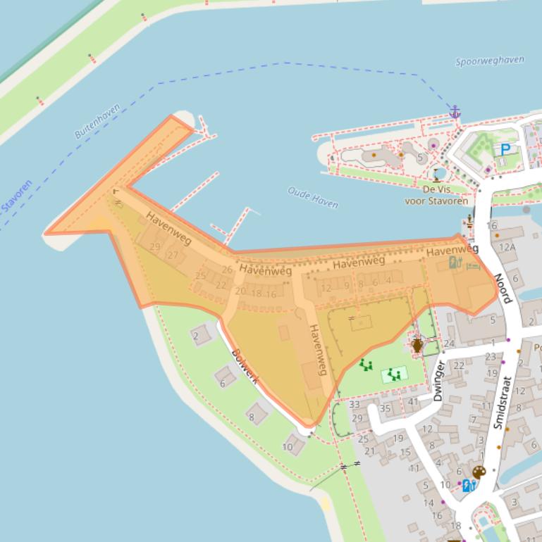 Kaart van postcodegebied 8715EM.