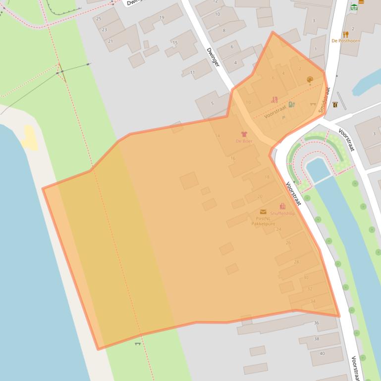 Kaart van postcodegebied 8715JA.