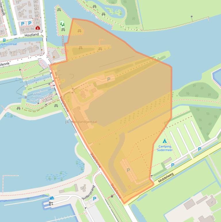 Kaart van postcodegebied 8715JM.