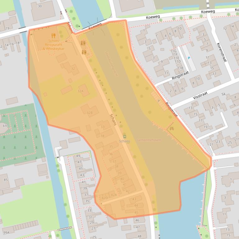 Kaart van postcodegebied 8715JR.