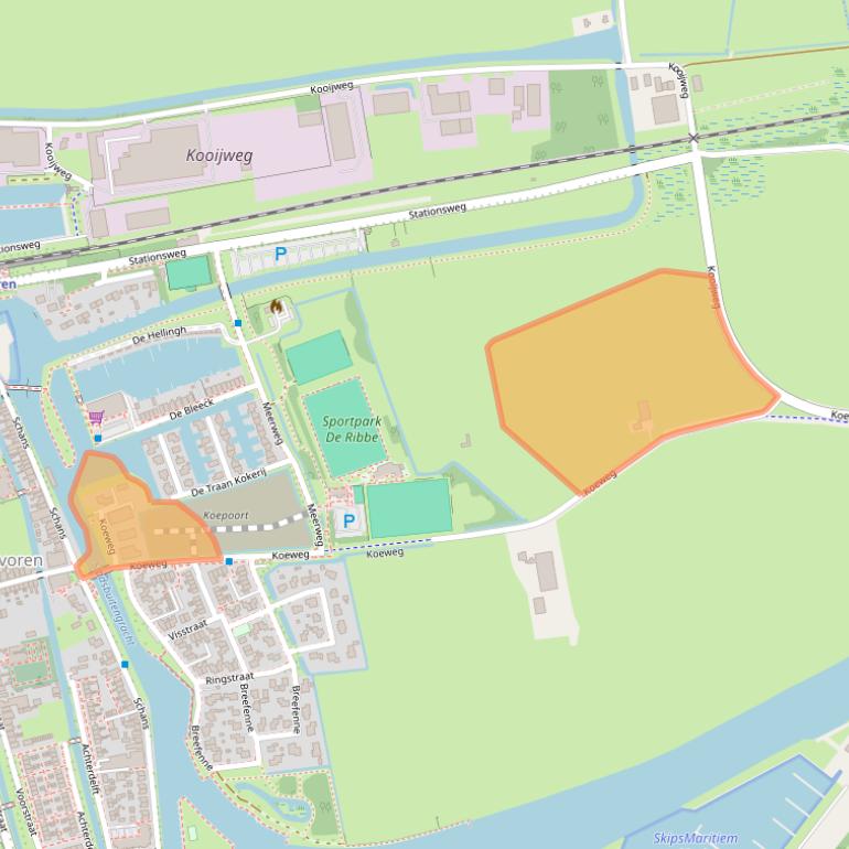 Kaart van postcodegebied 8715JW.