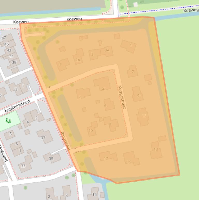 Kaart van postcodegebied 8715KB.