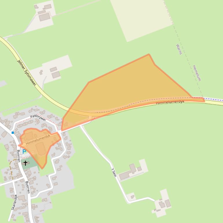 Kaart van postcodegebied 8721GT.