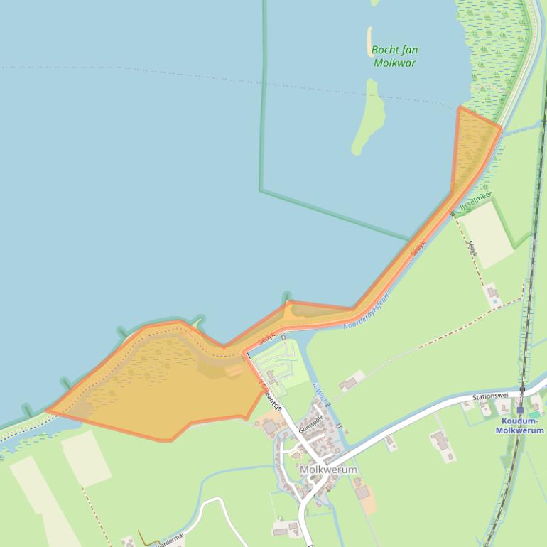 Kaart van postcodegebied 8722HG.