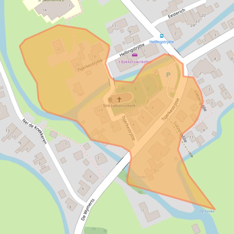 Kaart van postcodegebied 8722HJ.